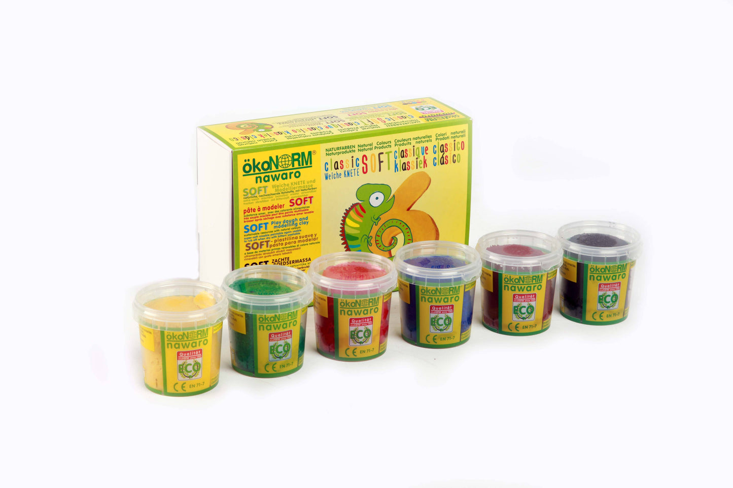 Nawaro Soft Dough, set of 6 classic colours