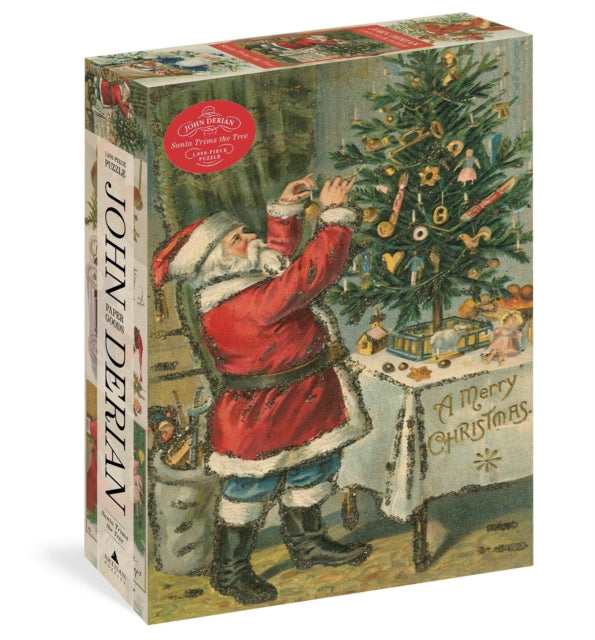 John Derian Paper Goods: Santa Trims the Tree 1,000-Piece Puzzle-9781648293412