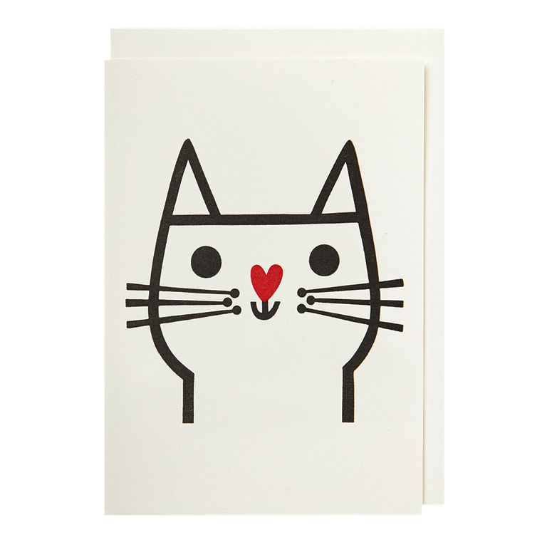 Cat with Heart Nose