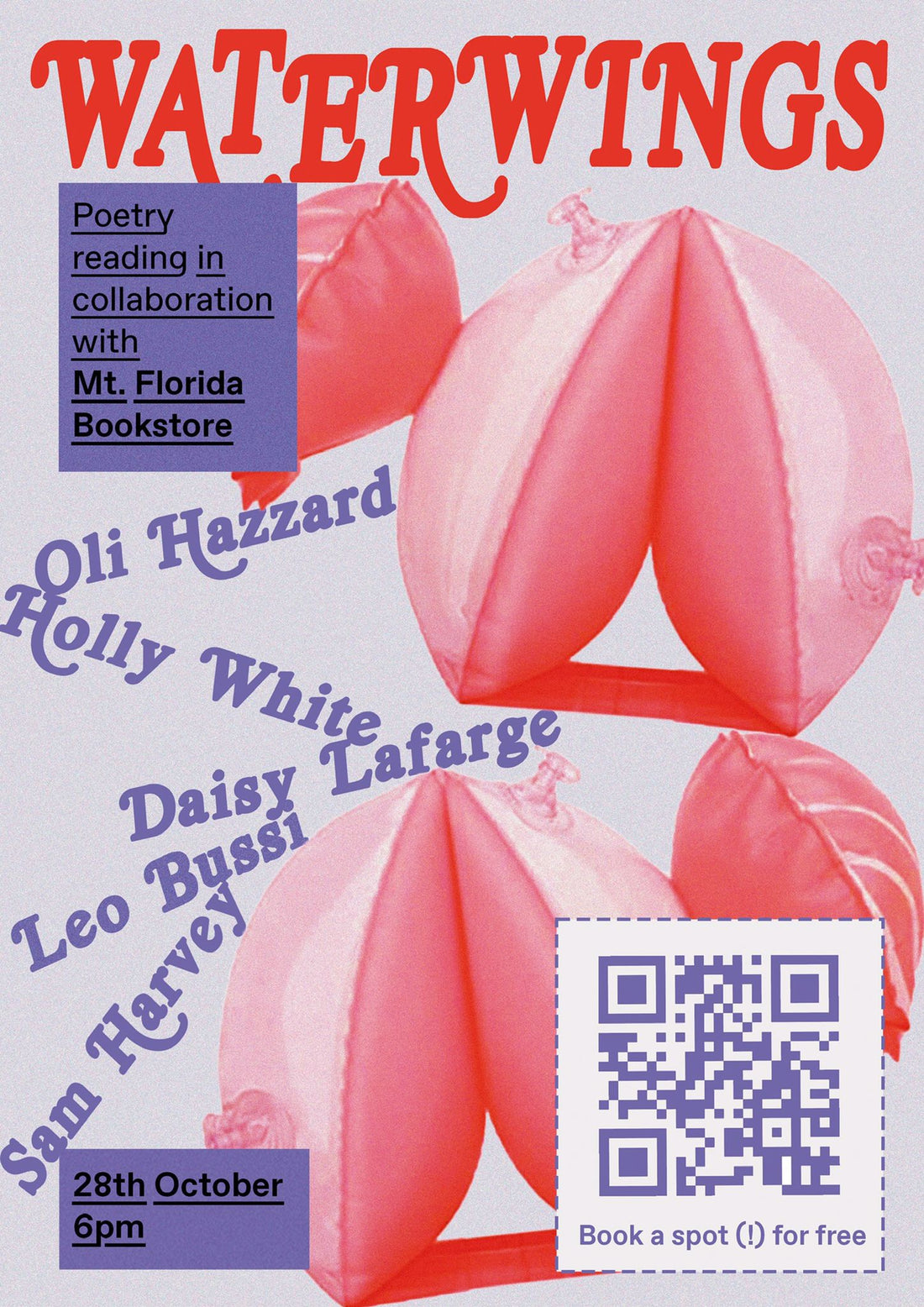 28th October | Waterwings Poetry Readings