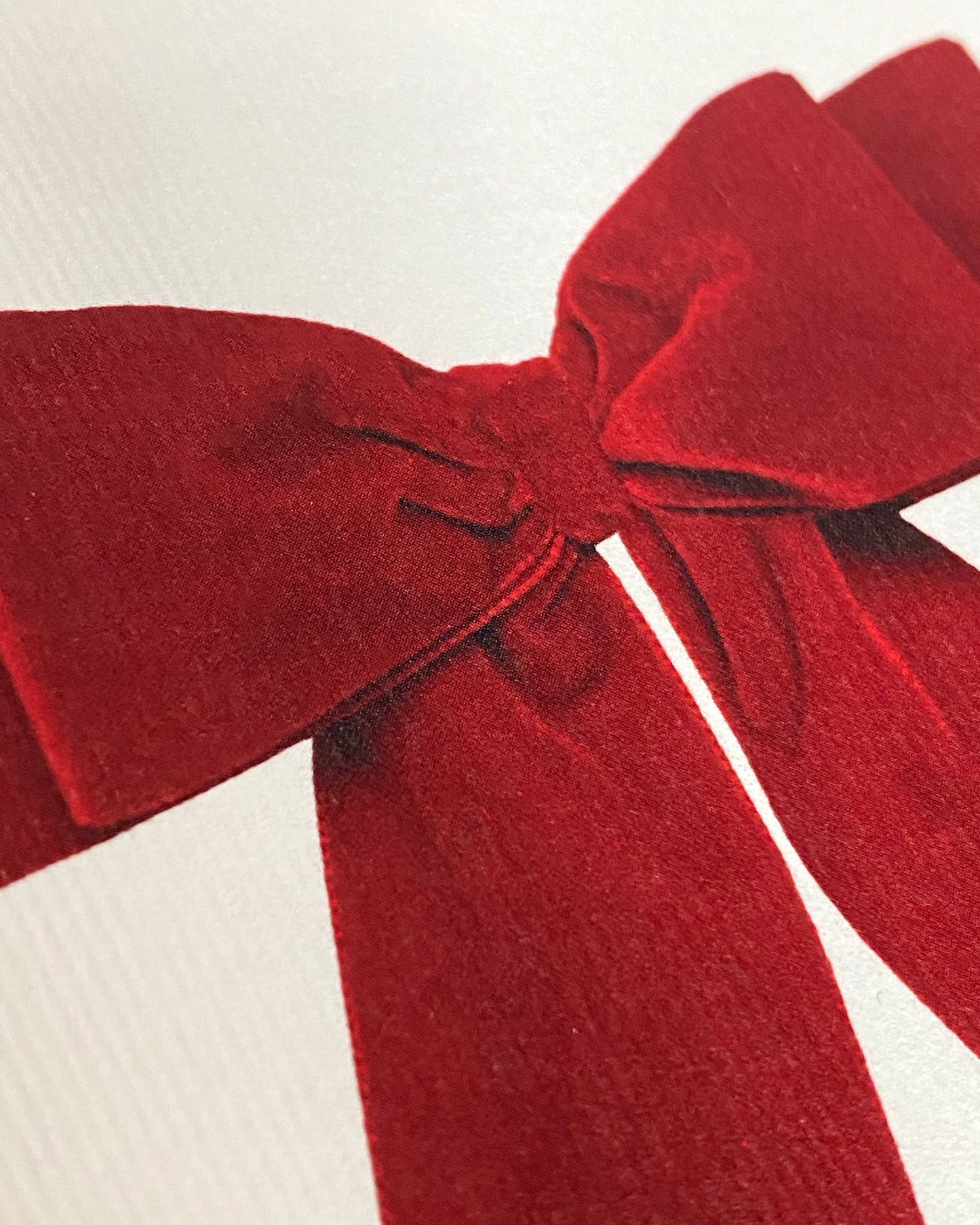 Valentines Red Velvet Bow