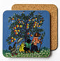 Animals under Apple Tree | Cork coaster