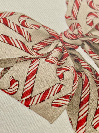 Candy Cane Bow