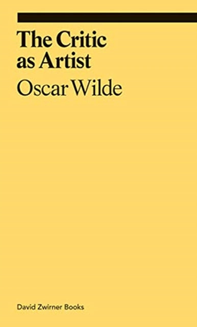 The Critic as Artist-9781644230039