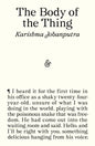 The Body of the Thing-9781916751514