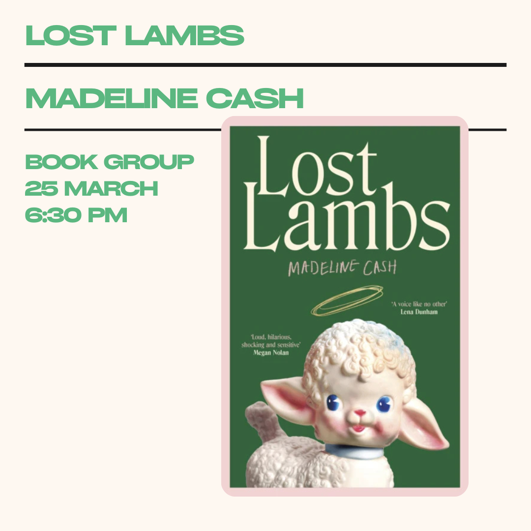 Book Group 25th March | Lost Lambs by Madeline Cash | 6:30pm