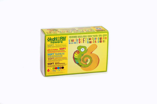 Nawaro Soft Dough, set of 6 classic colours