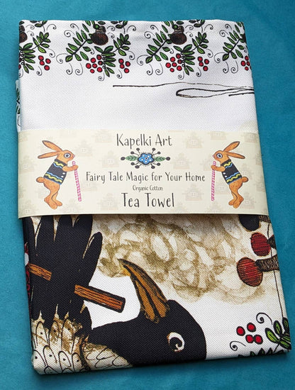 Crow Magpie Cooking | Organic cotton kitchen towel