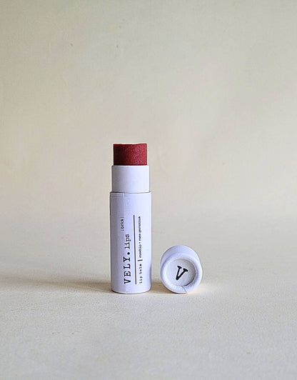Natural Tinted Lip Balm "Brick" with Rosehip and Geranium